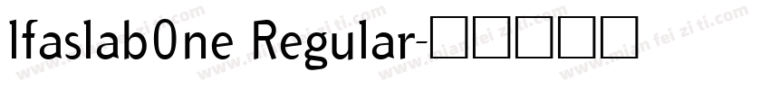 lfaslab0ne Regular字体转换